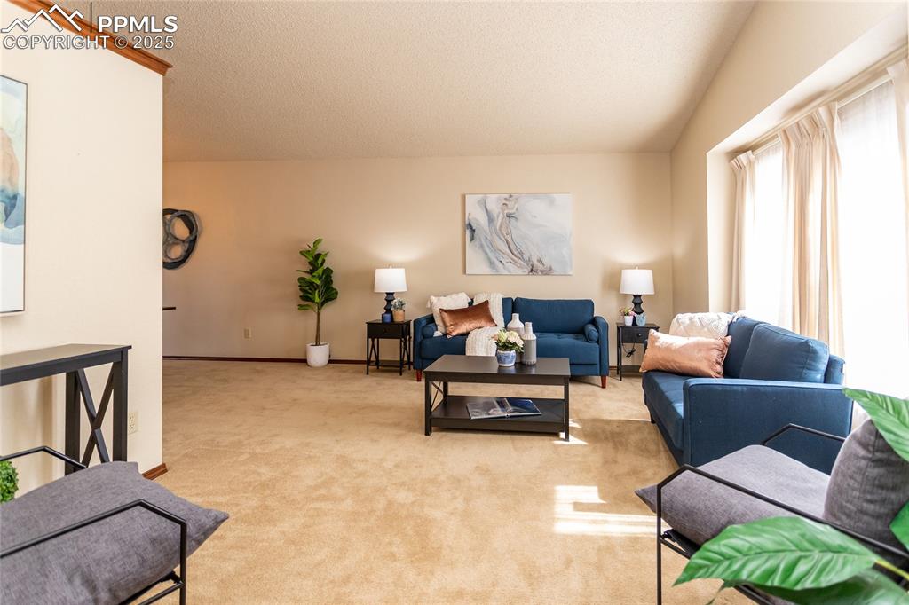 Image 4 of 46: Spacious main level living room. 