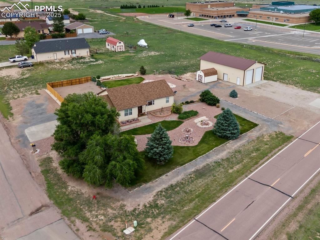 Caption: Aerial View