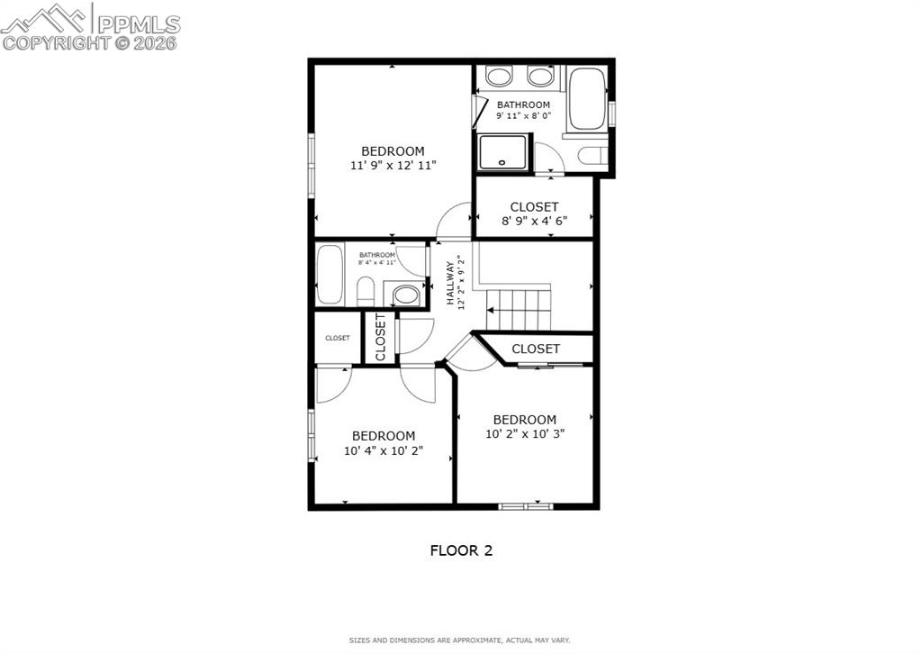 Image 21 of 21: Floor plan - upper level