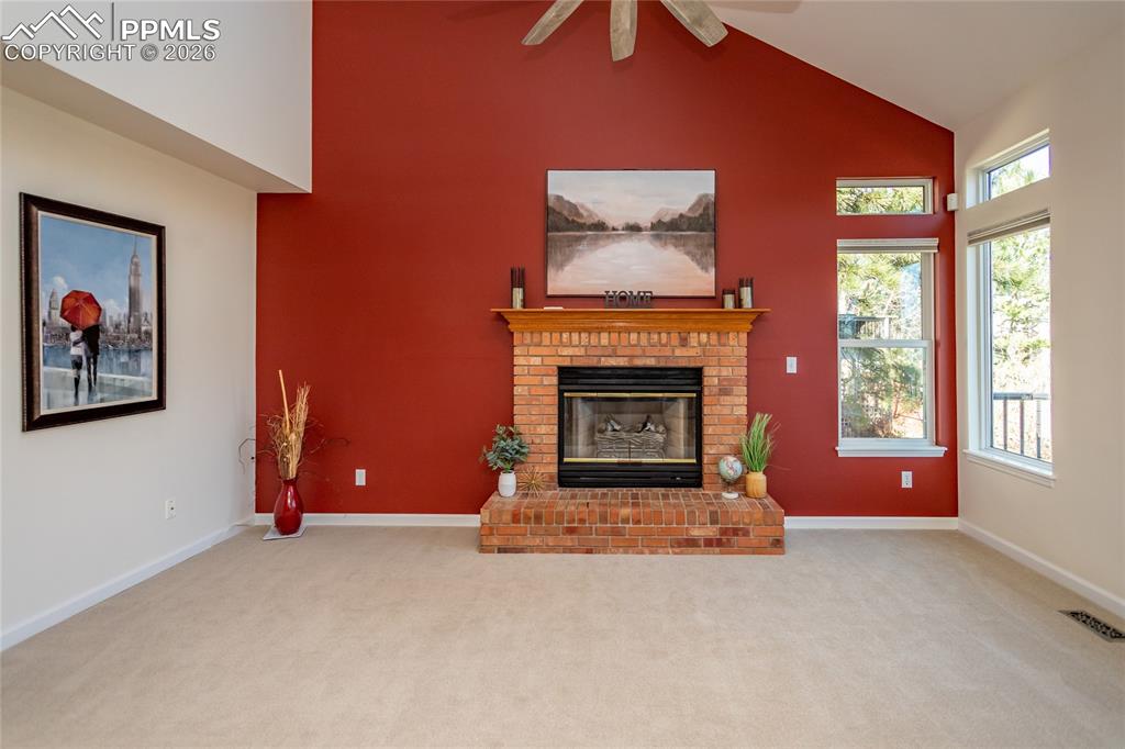 Image 18 of 50: Light-filled with new top of the line Karistan carpet and pad; designer cei