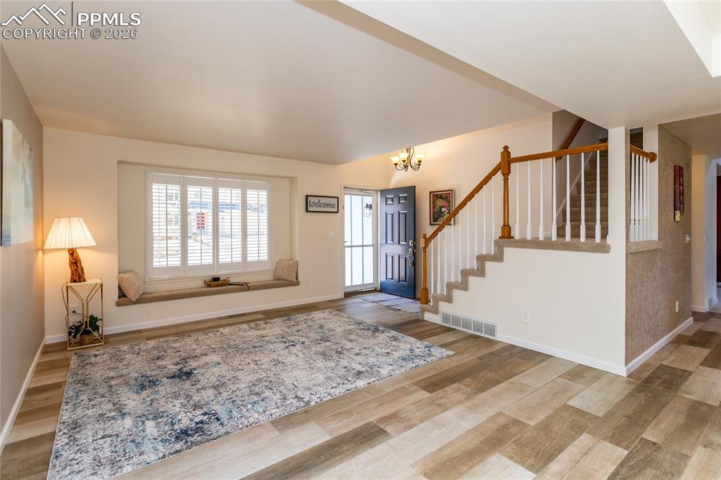 Image 8 of 50: Beautiful commercial grade wood-look commercial grade procelain tile on mai