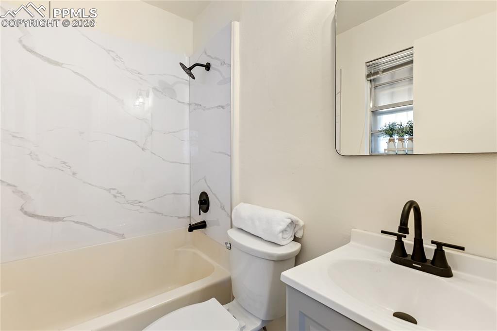 Image 15 of 37: Remodeled primary bathroom.