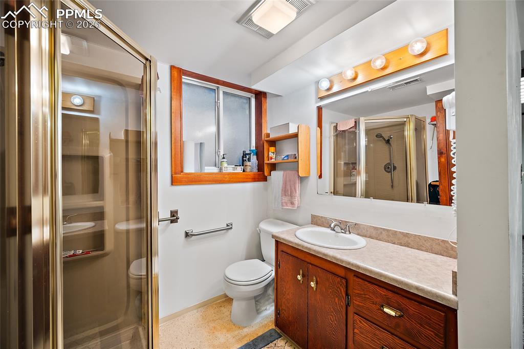 Image 31 of 48: Lower level bathroom. 