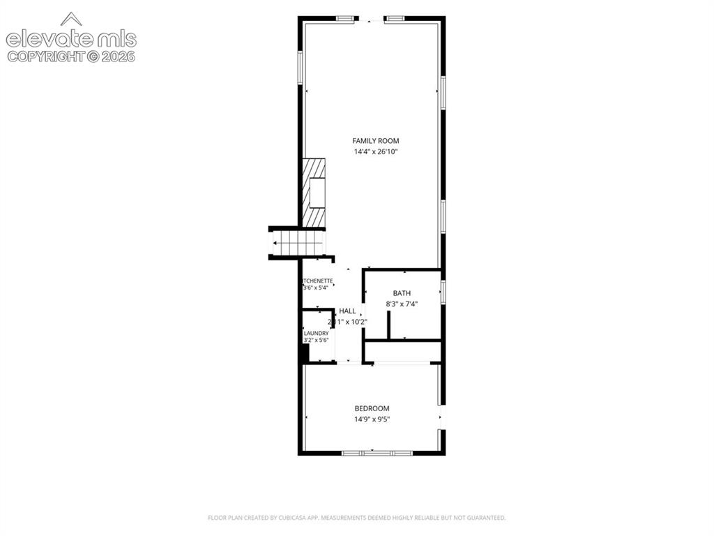 Image 44 of 50: Lower Level Floor Plan. Potential for rental with walkout off family room