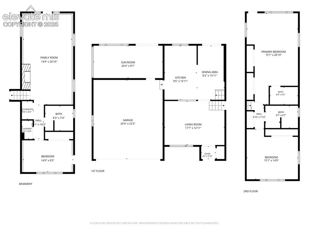 Image 46 of 50: All three levels floor plans