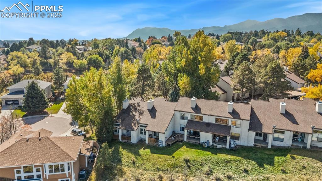 Image 25 of 27: Drone / aerial view of a mountainous background