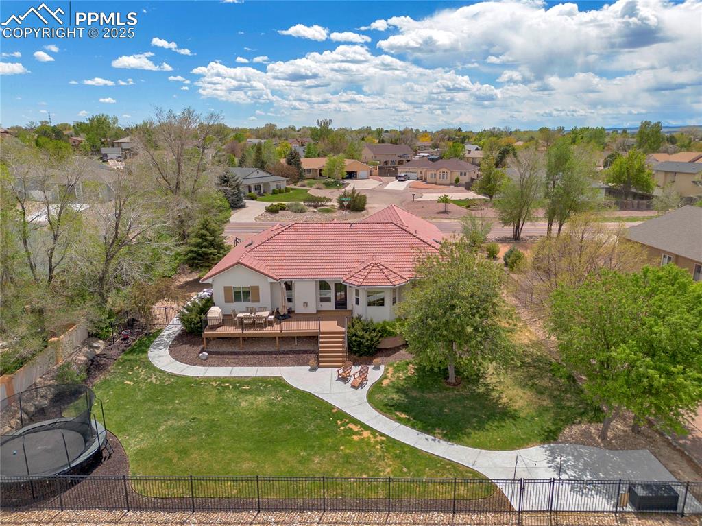 Image 41 of 44: Aerial view of residential area
