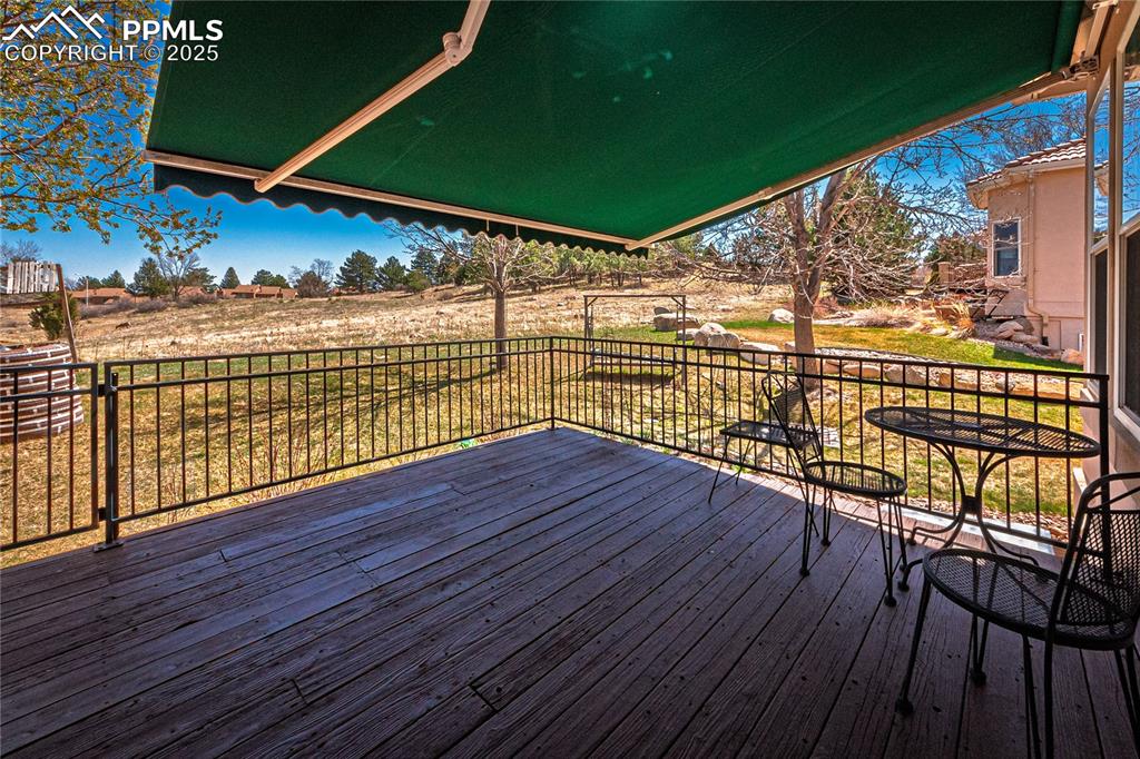 Image 47 of 49: View of wooden deck