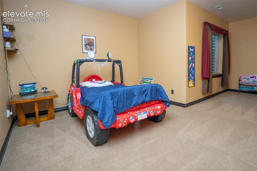 Image 32 of 47: Another (4th bdrm) suite on the basement level with a walk-in closet & atta