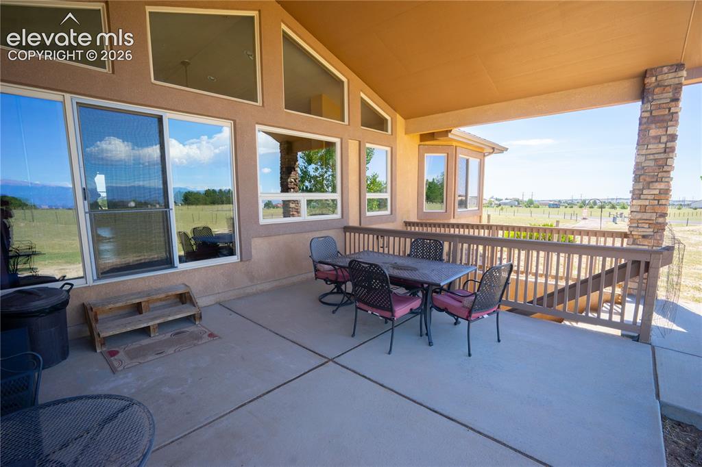 Image 40 of 47: Enjoy the majestic views from the 14x17 covered patio in back
