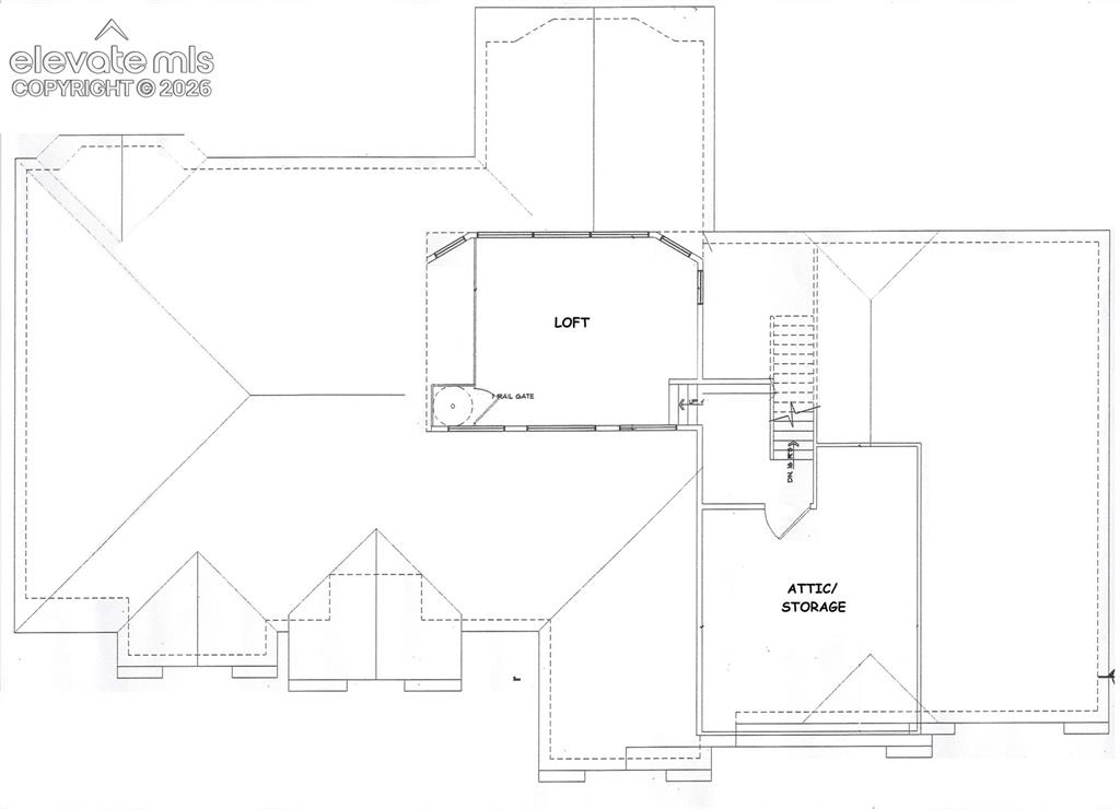 Image 47 of 47: Loft and finished storage area