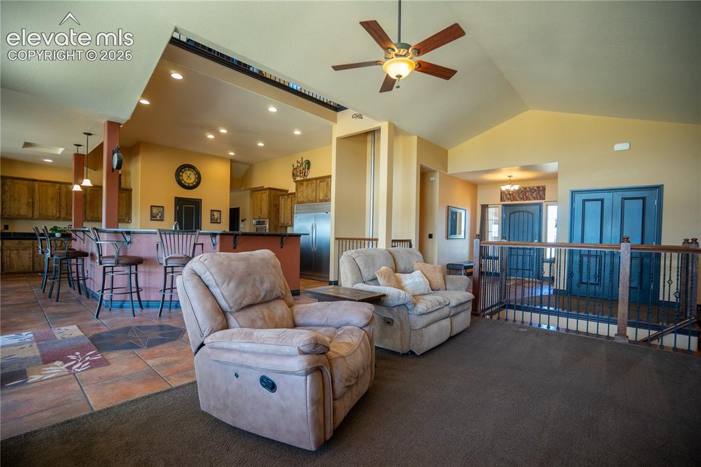 Image 8 of 47: Vaulted ceiling really opens up the space even more!