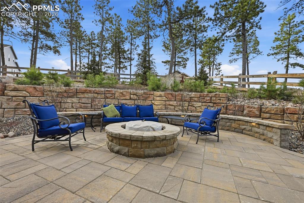 Image 16 of 50: Wood burning - Belgard pavers 