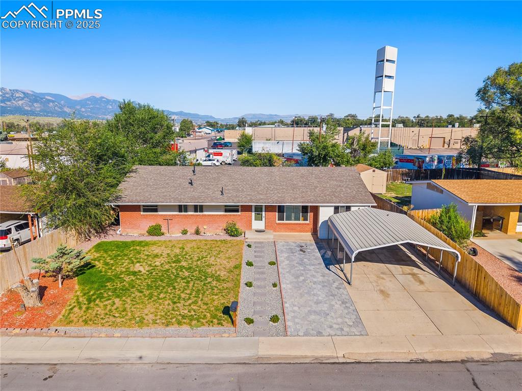 Image 25 of 31: View of subject property with mountains