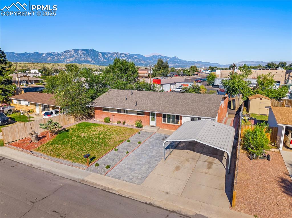 Image 27 of 31: View of subject property featuring mountains