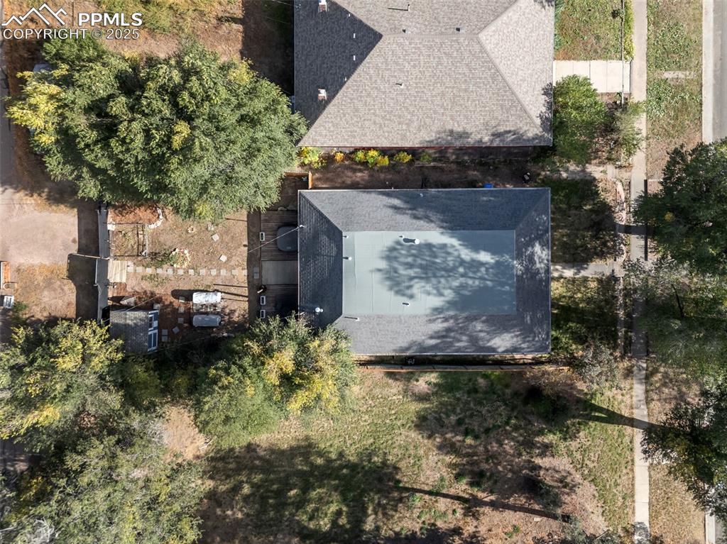 Image 36 of 41: View from above of property