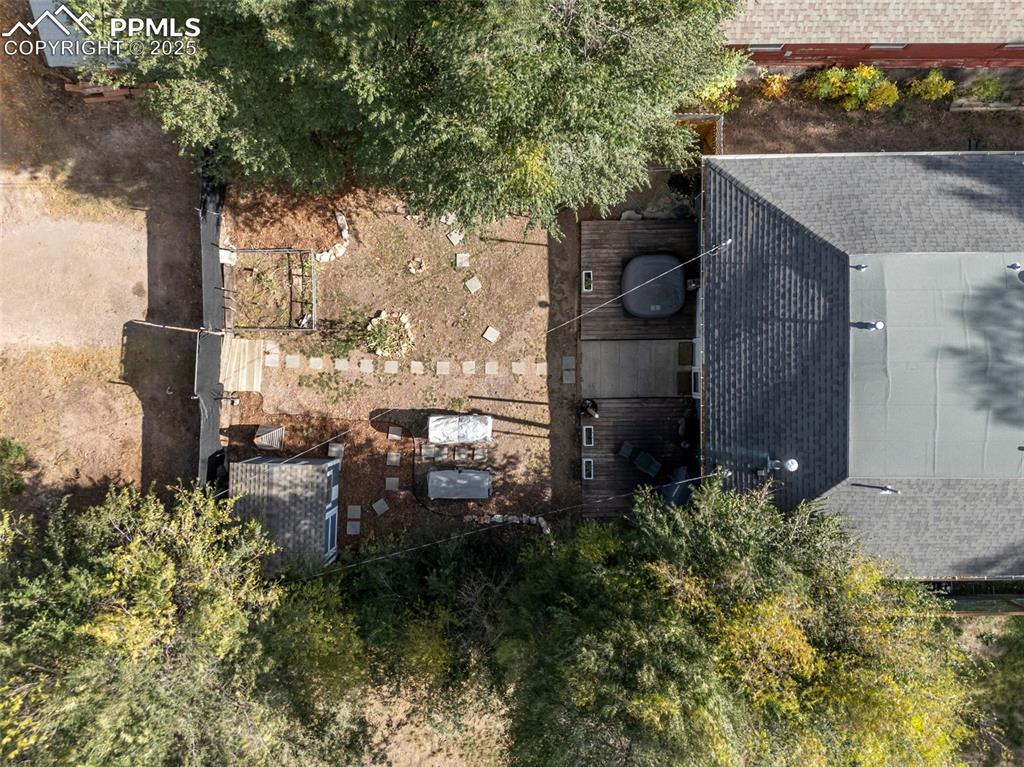 Image 37 of 41: View from above of property