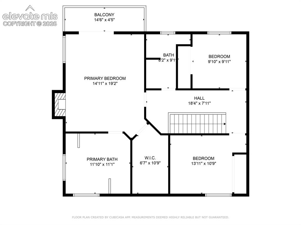 Image 47 of 49: Upper Level Approximate Layout