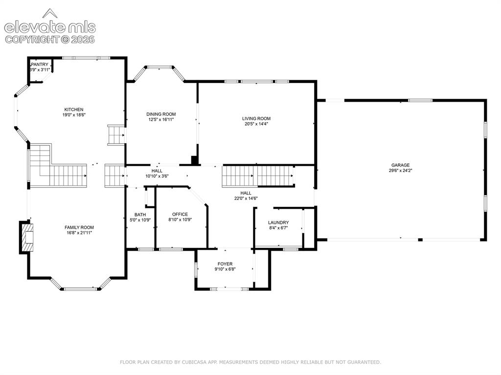 Image 48 of 49: Main Level Approximate Layout