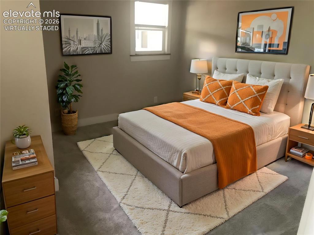 Image 20 of 33: Virtually staged -
2nd Unit Bedroom