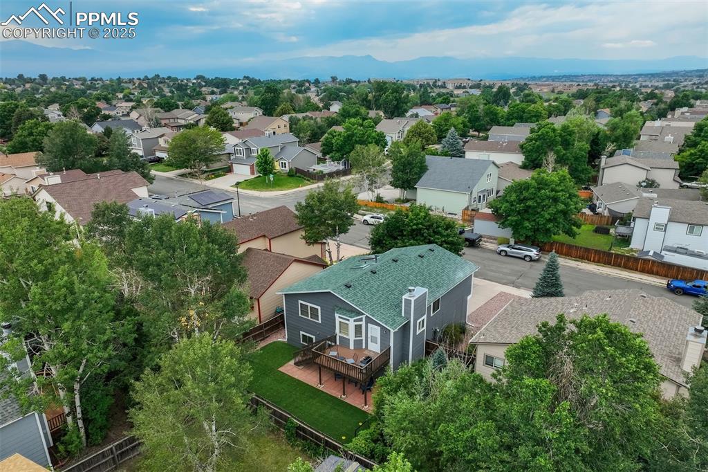 Image 36 of 36: Aerial perspective of suburban area