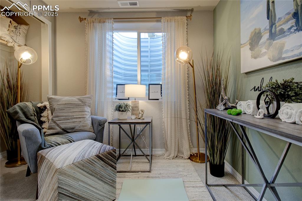 Image 13 of 32: Sitting room featuring baseboards