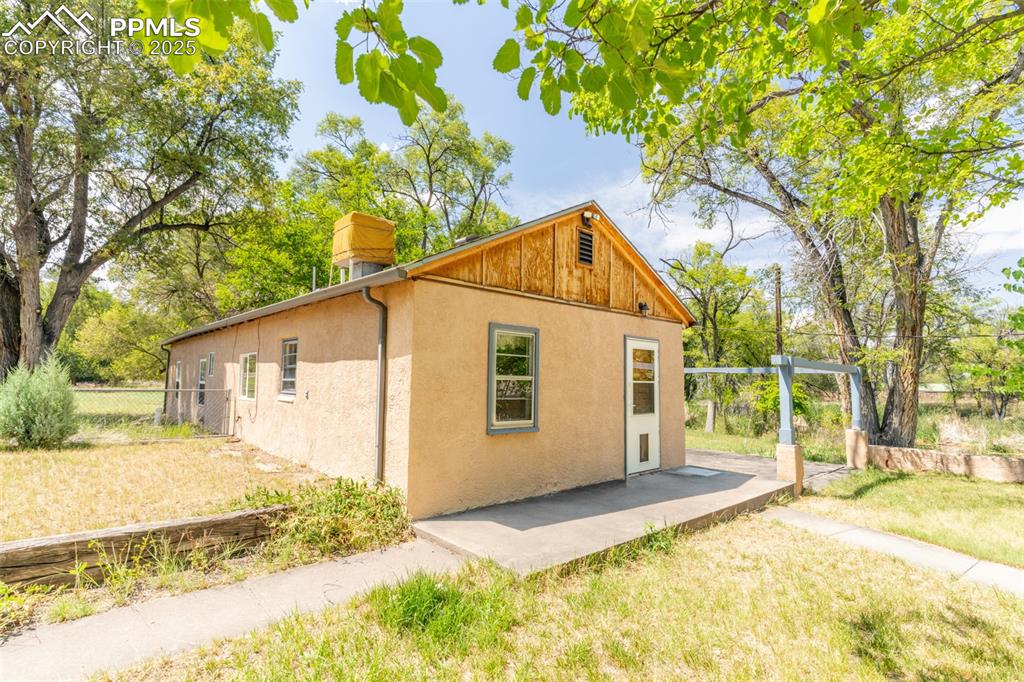 Caption: Back of Structure