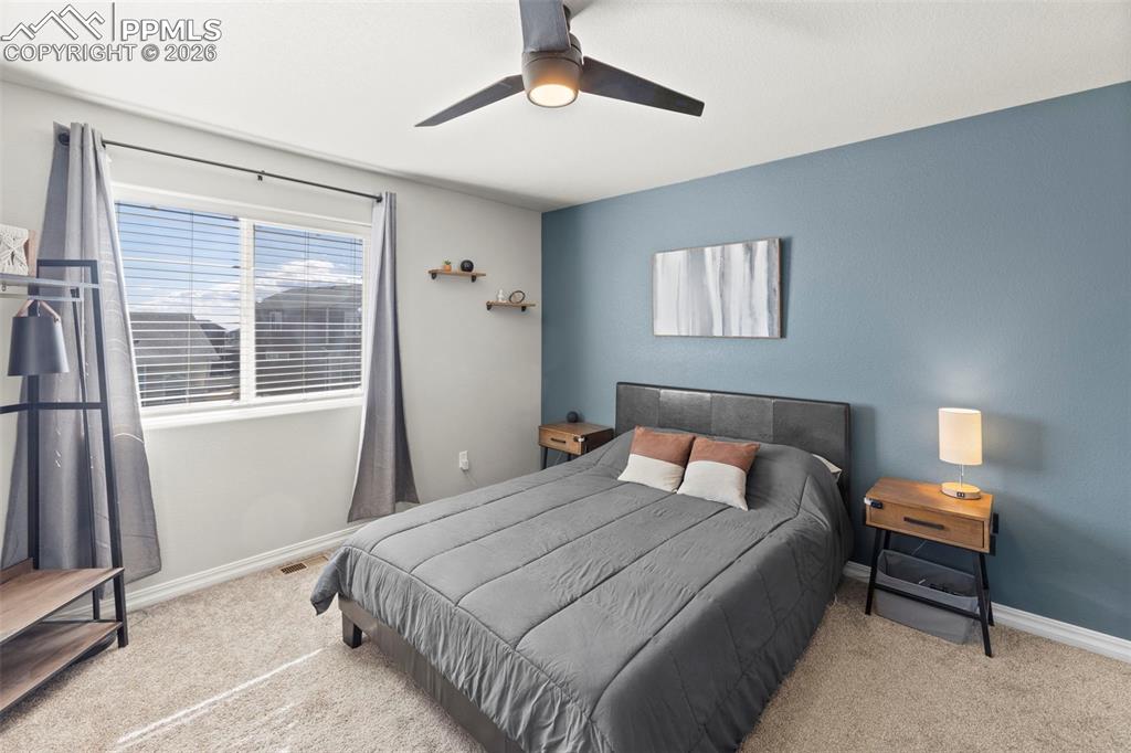 Image 18 of 50: Painted accent walls throughout home