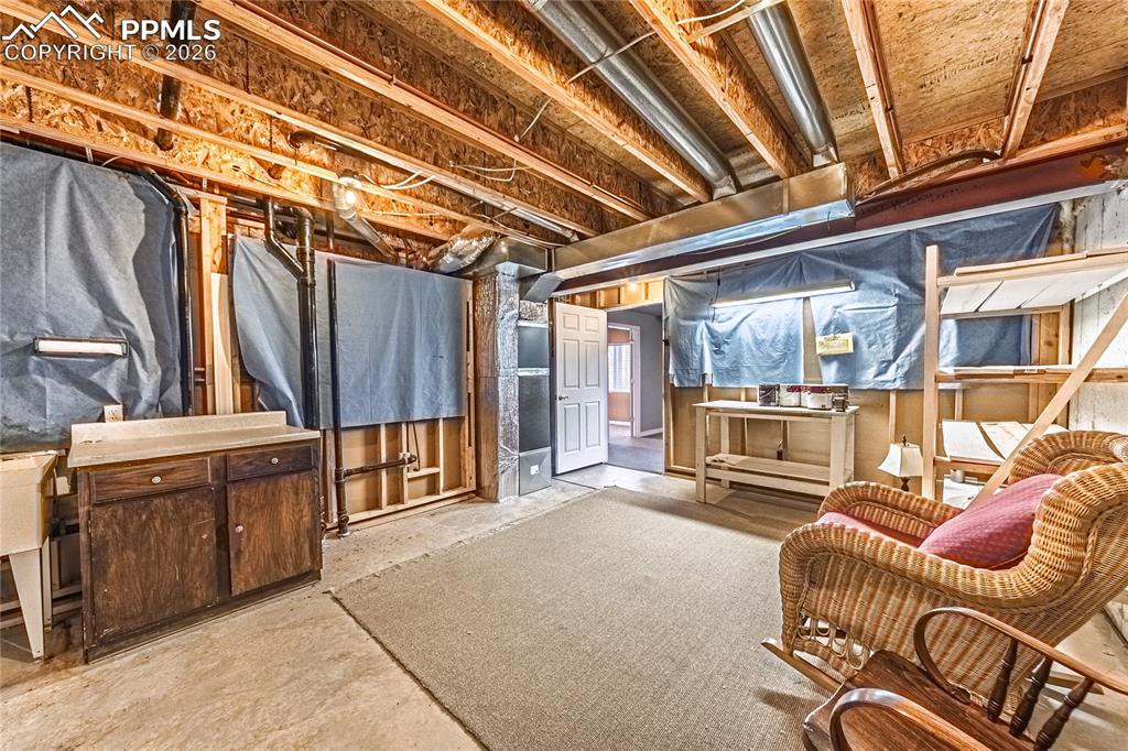 Image 27 of 33: Big basement storage...