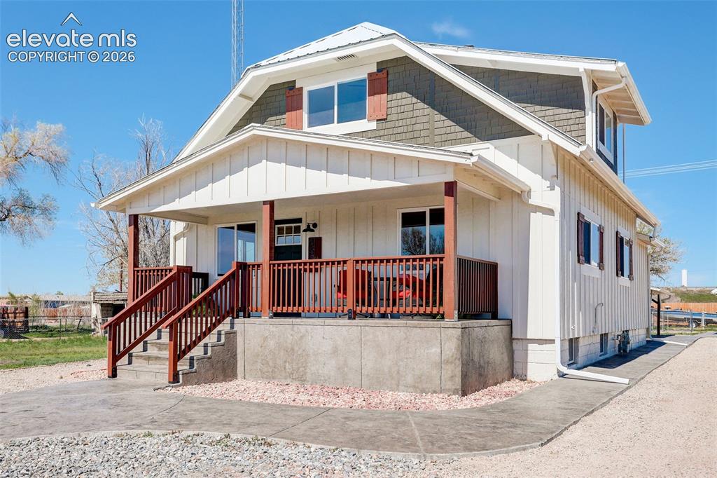 Caption: Front of Structure