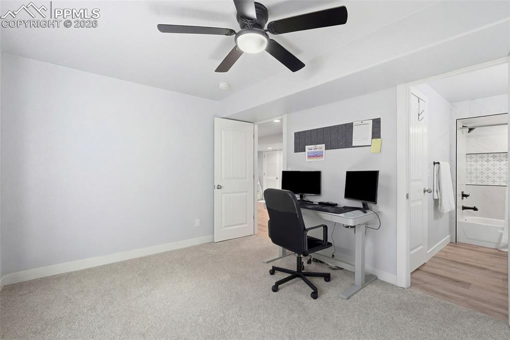 Image 29 of 33: bedroom in basement