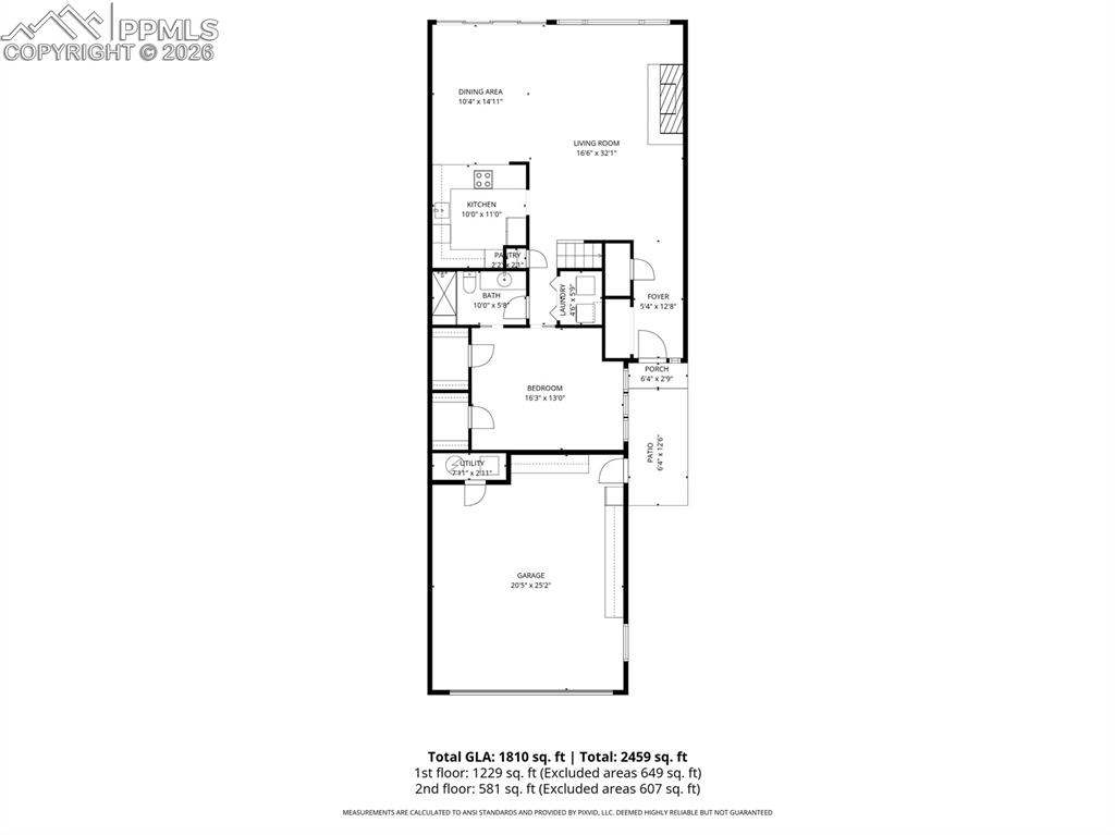 Image 34 of 36: Main level floor plan