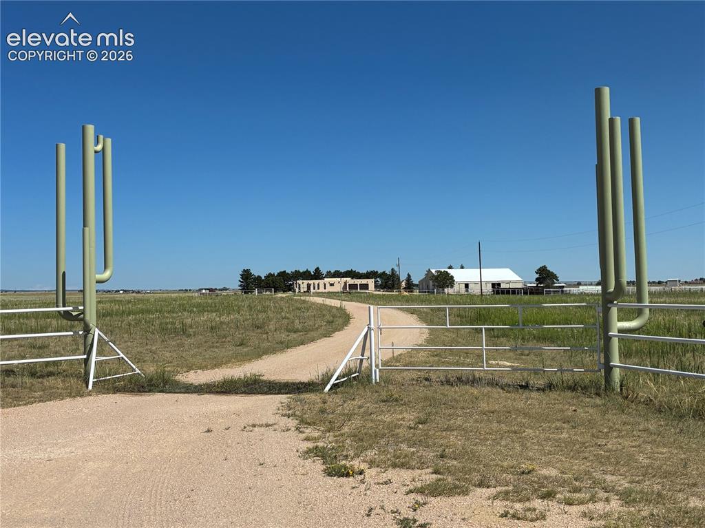 Image 1 of 36: Custom Metal cactus sculptures welcome you to this property. Metal cactus s