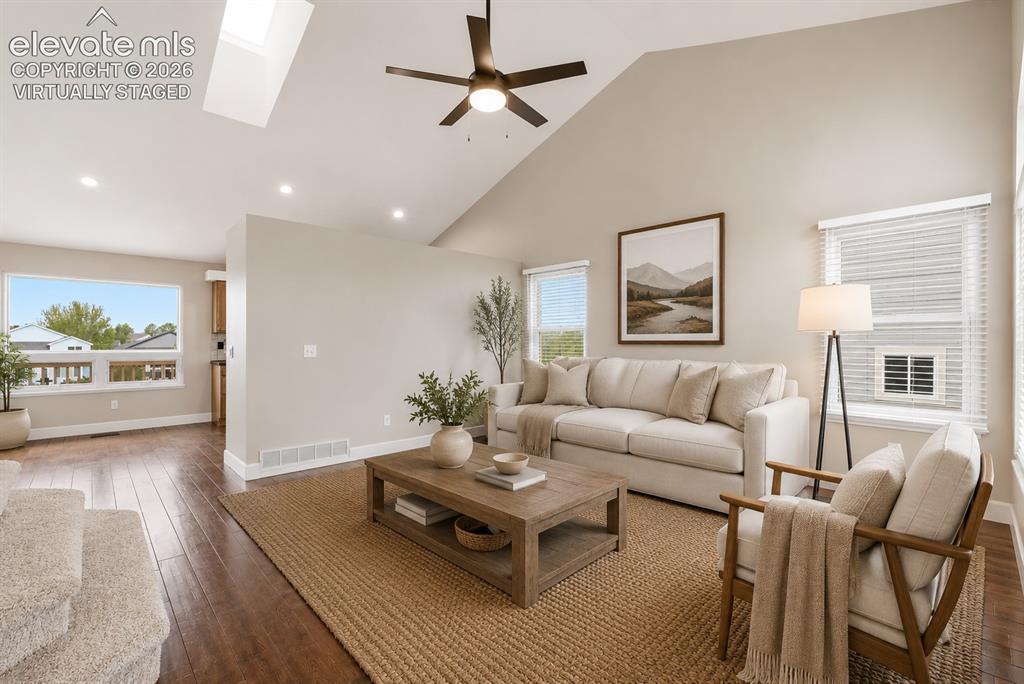 Image 16 of 50: Virtually Staged - Vaulted ceilings and tons of natural light