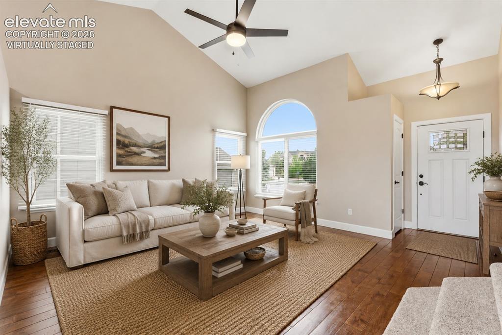 Image 18 of 50: Virtually Staged - Vaulted ceilings and tons of natural light