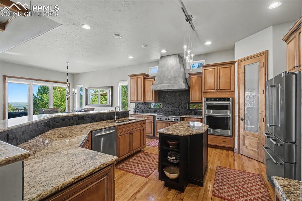 Image 11 of 42: The gourmet kitchen is a culinary enthusiast