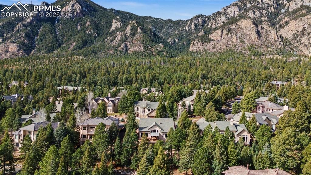 Image 39 of 42: Your backyard oasis blends seamlessly with the majestic, rugged beauty of t