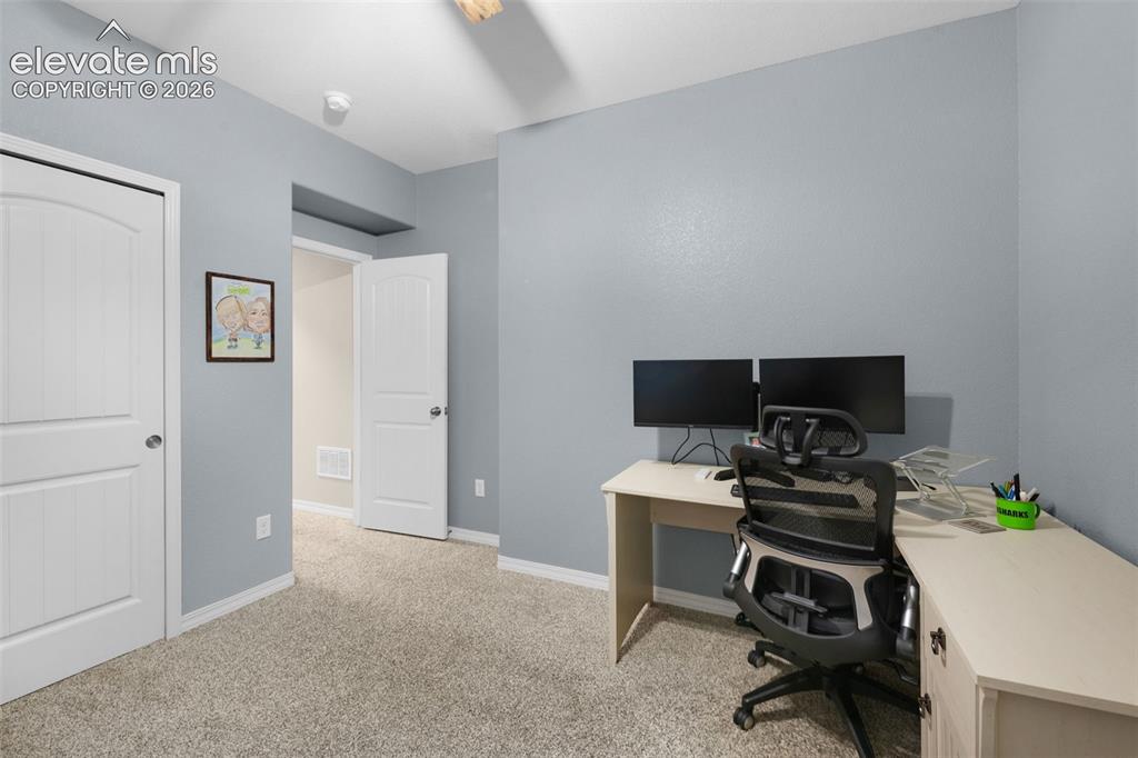 Image 34 of 50: Desk, Credenza And Sleeper Sofa Included