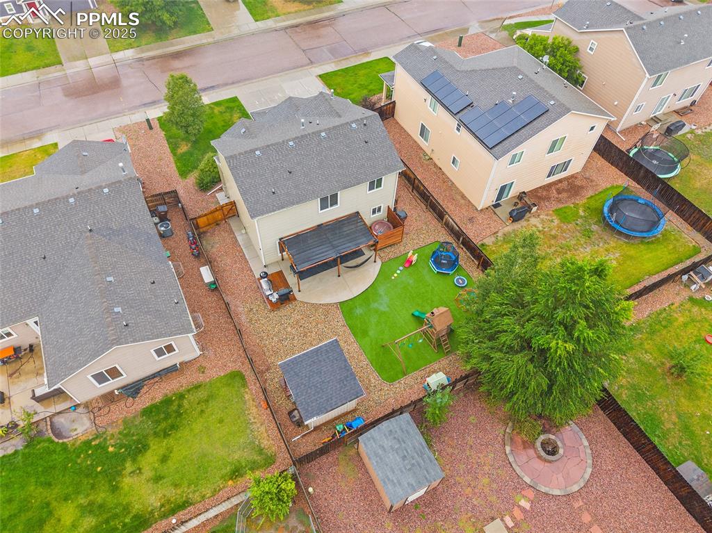 Image 41 of 50: Aerial view of residential area