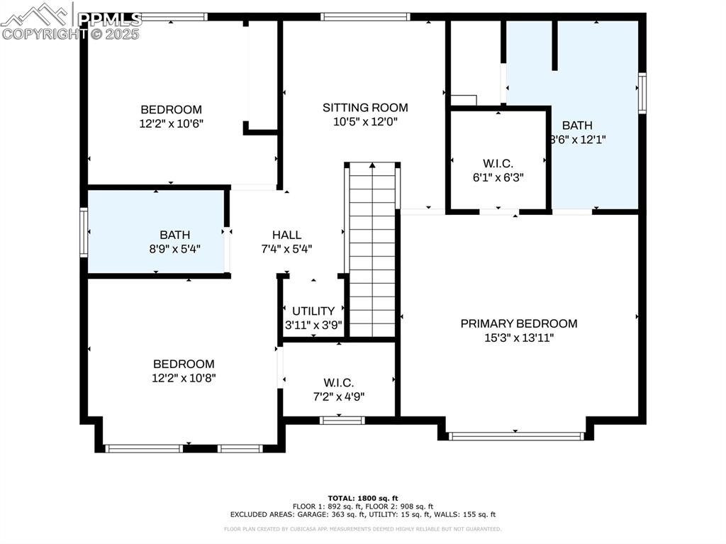 Image 48 of 50: View of floor plan / room layout