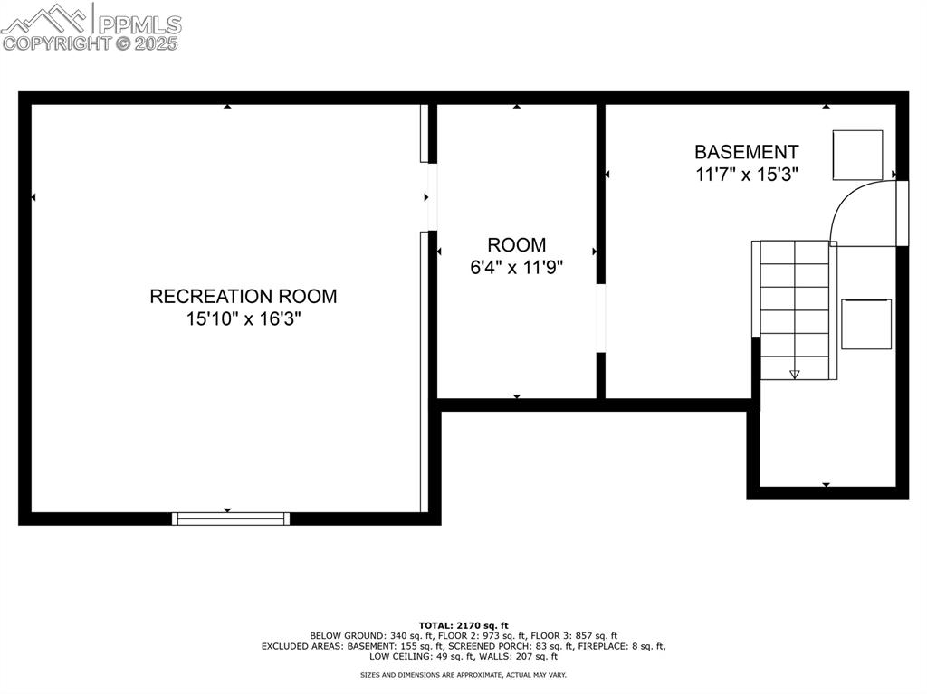 Image 42 of 42: Basement floor plan