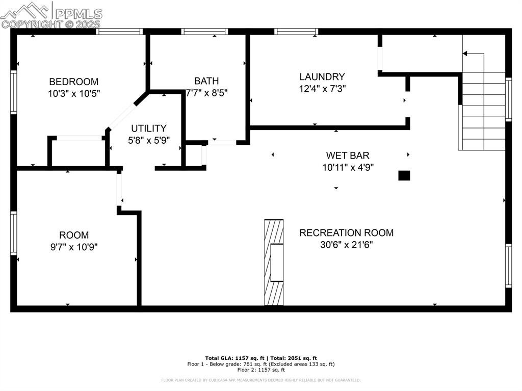 Image 49 of 50: Basement floorplan
