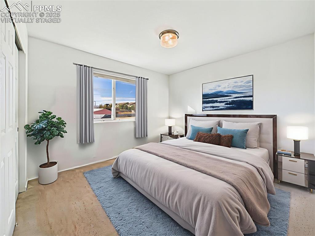 Image 34 of 50: virtually staged room highlights how easily this space can be transformed i