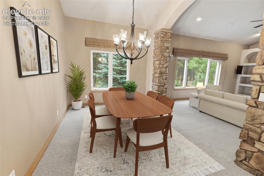 Image 13 of 47: -Upper Level Family  and Informal Dining - Virtually Staged