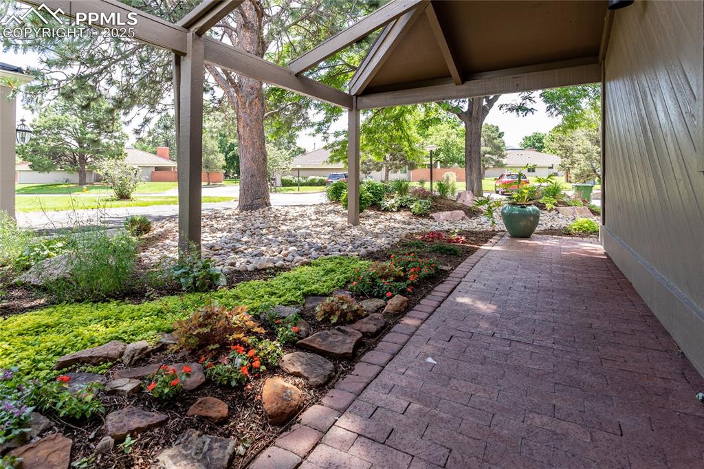 Image 42 of 46: View of walkway from the front door