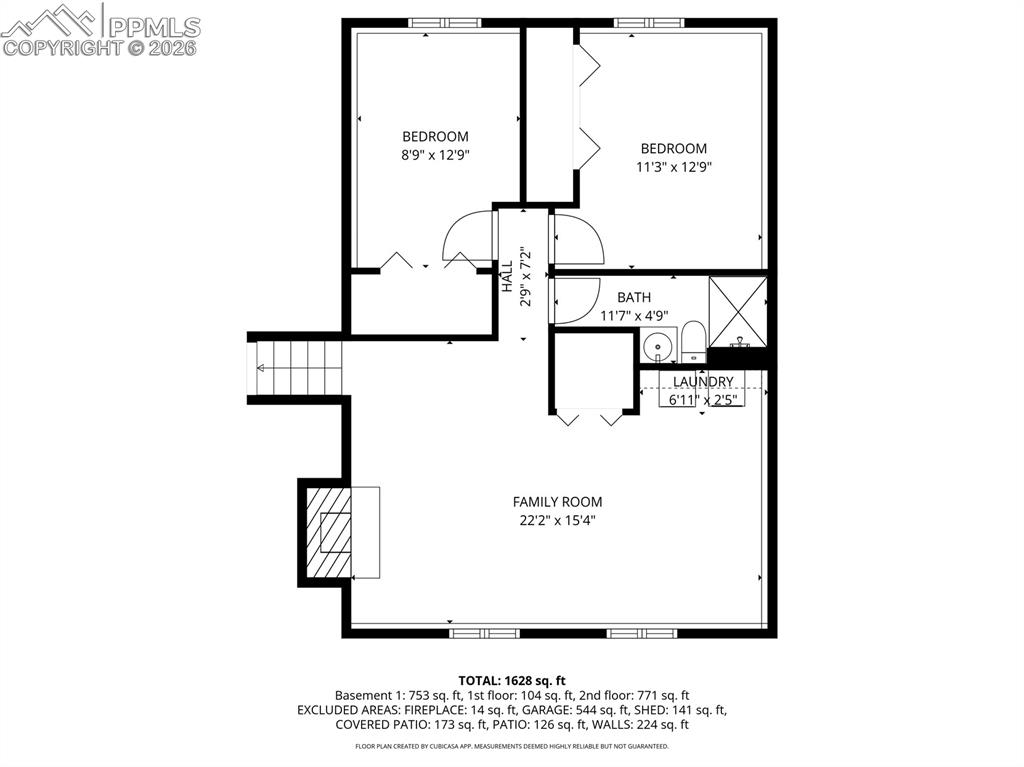 Image 34 of 35: Lower Level Floor Plan