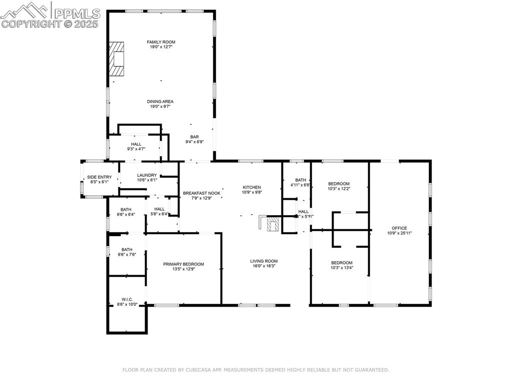 Image 31 of 50: Meant as a visual only. Floorplan is by a 3rd party. While very close, may 