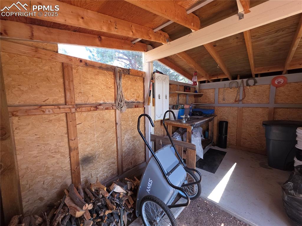 Image 41 of 50: Kindling shed could be a great chicken coop