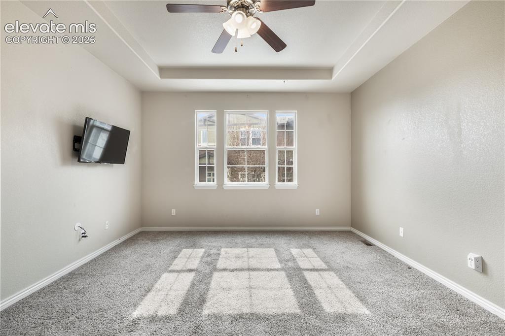 Image 38 of 50: 2nd bedroom with large walk in closet and ensuite 5 piece bathroom
