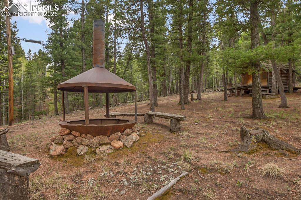 Image 35 of 36: View of yard featuring a gazebo